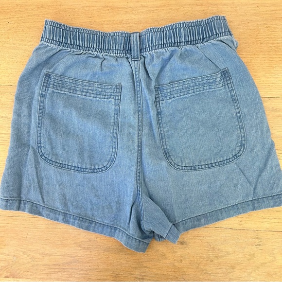 Madewell high rise patch pocket lightweight denim short - size S - Picture 2 of 4